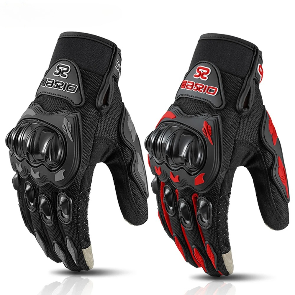 Motorcycle Gear Gloves - قفازات دراجات نارية صيفية كاملة الأصابع