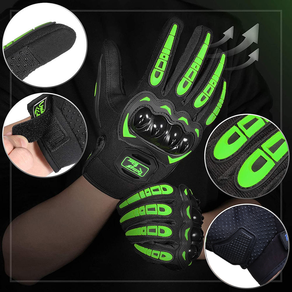 قفازات سباق الدراجات النارية ل - مراجعة Motorcycle Gear Gloves وسعره