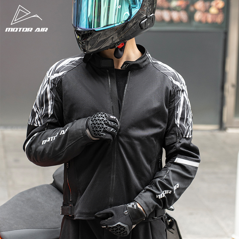 سترة دراجات نارية سوداء للرجال - مراجعة Motorcycle Gear Mesh وسعره