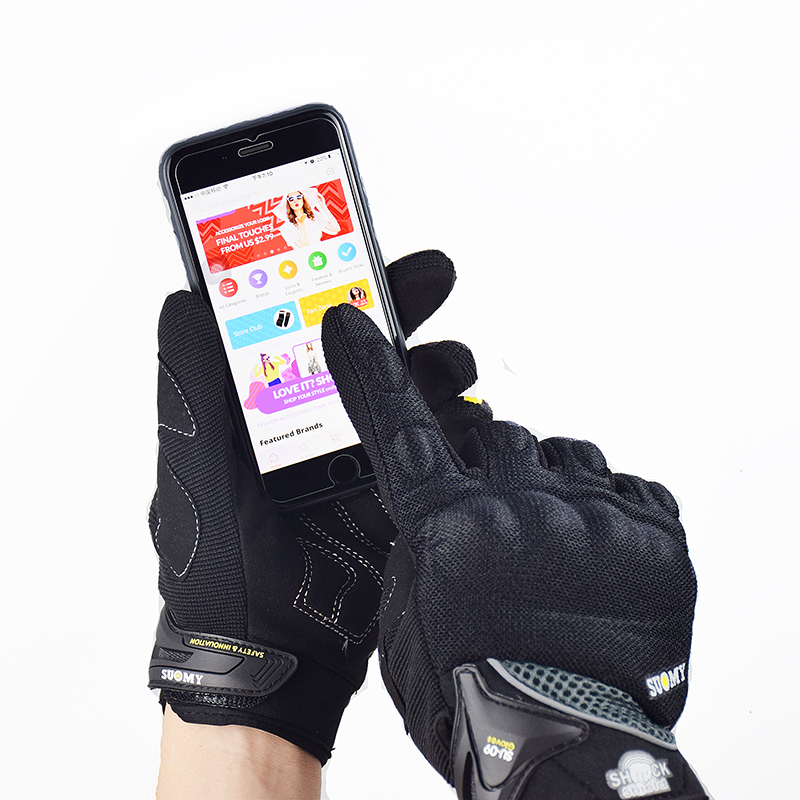 قفازات SUOMY لسباقات الدراجات  - مراجعة Motorcycle Gear Gloves وسعره