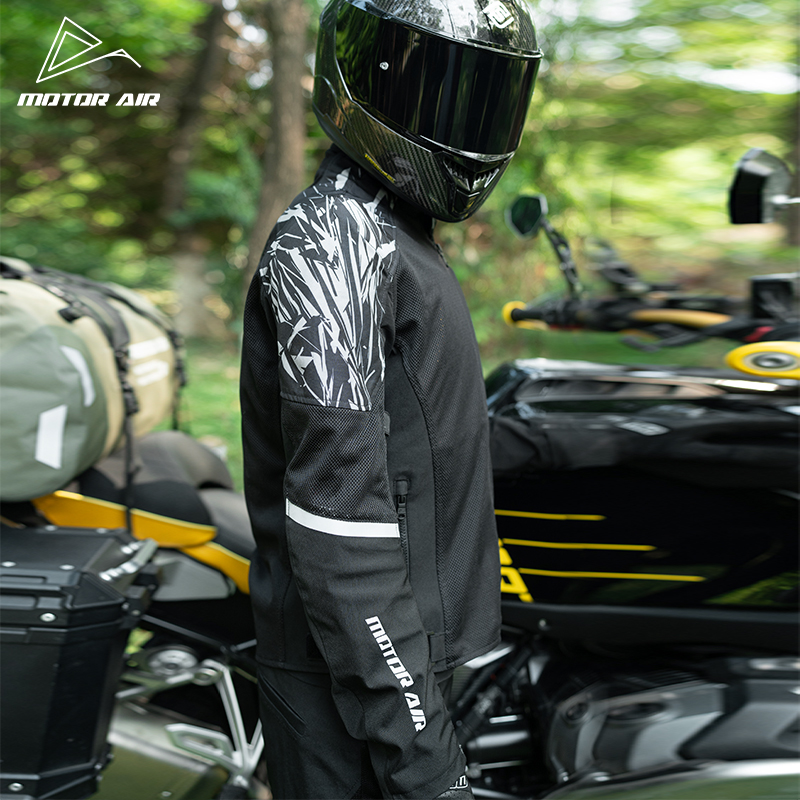سترة دراجات نارية سوداء للرجال - مراجعة Motorcycle Gear Mesh وسعره