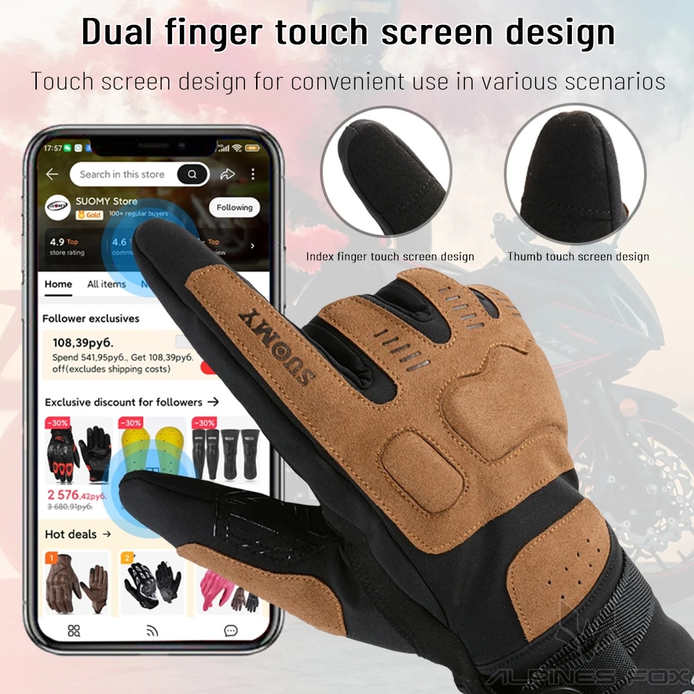 قفازات الدراجات النارية يندبرو - مراجعة Motorcycle Gear Gloves وسعره